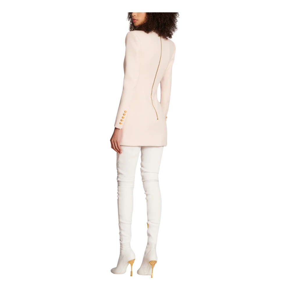 Balmain Korte korrel de poederjurk Pink Dames