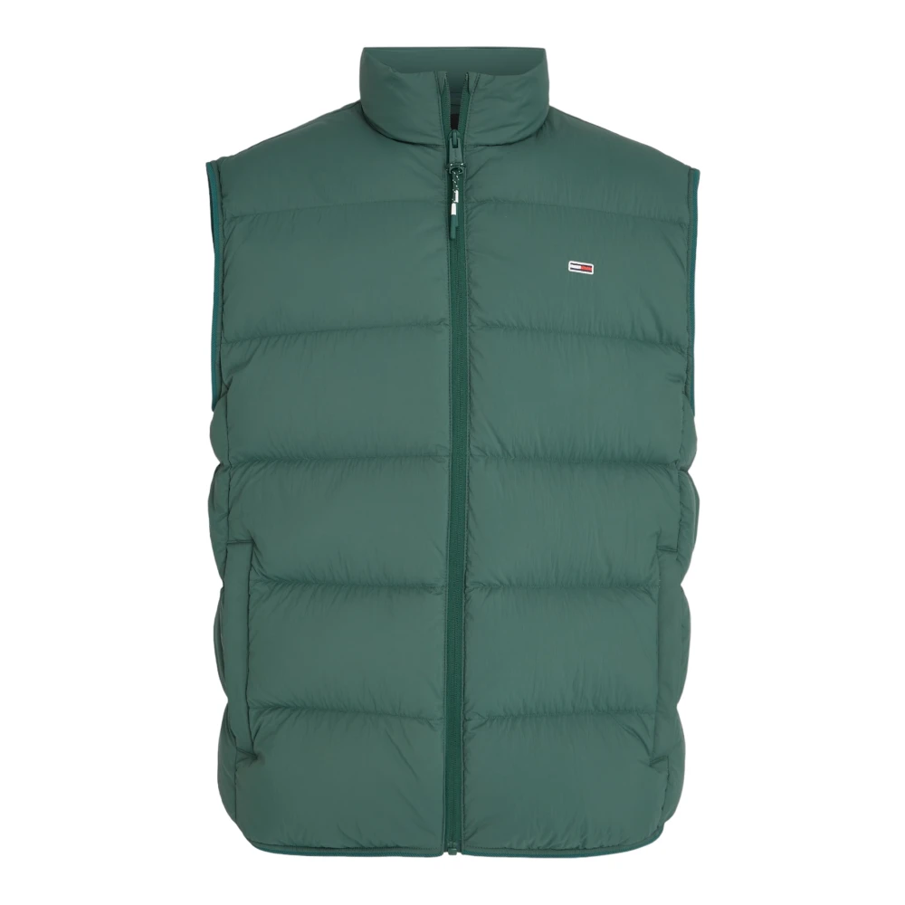 Tommy Jeans Groene Court Mouwloze Jas Green Heren