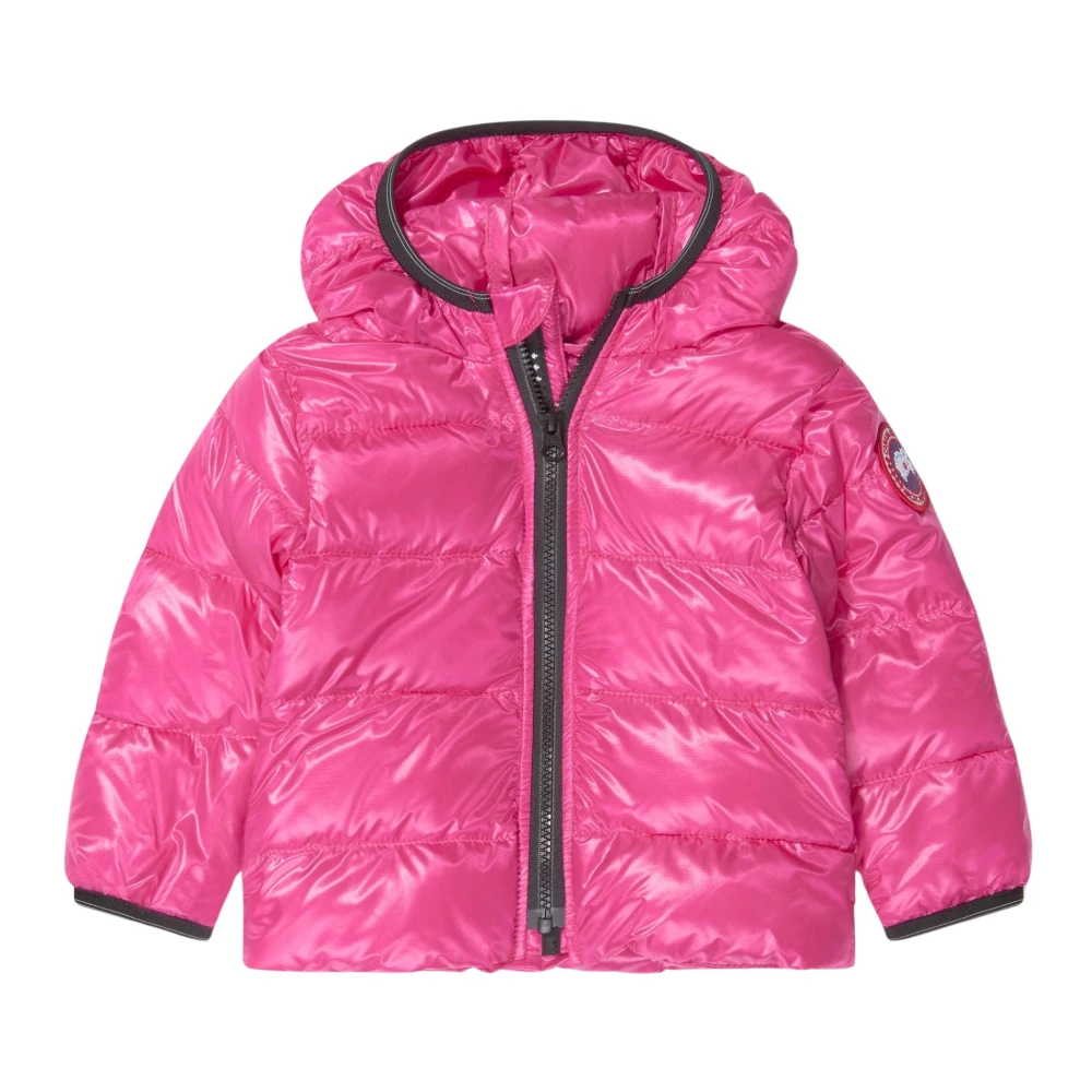 Canada Goose Women's Pink Crofton Down Hooded Jacket