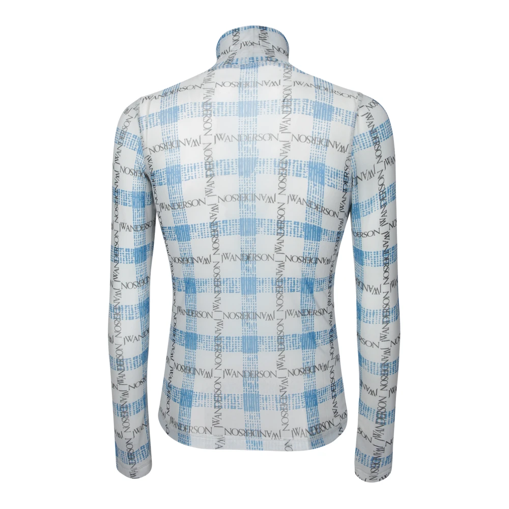 JW Anderson Ademende Mesh Longsleeve Top Multicolor Heren