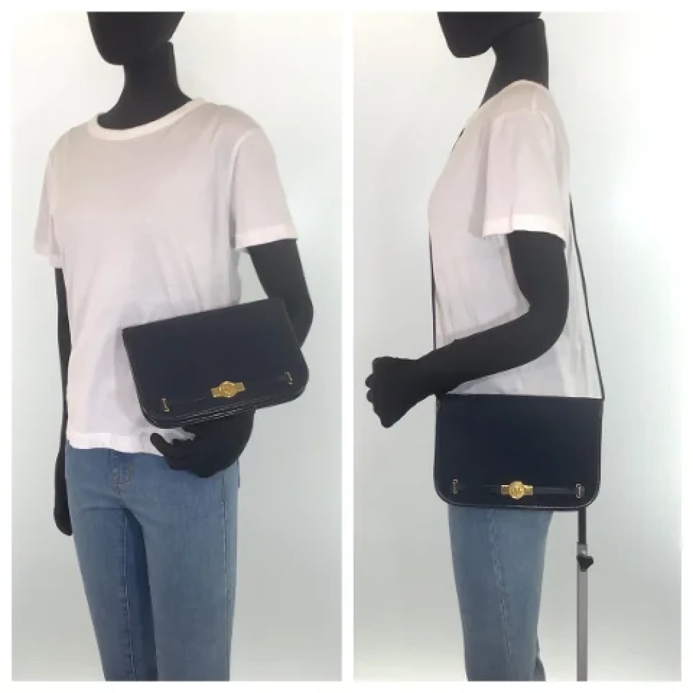 Dior Vintage Pre-owned Canvas crossbody-bags Blue Dames
