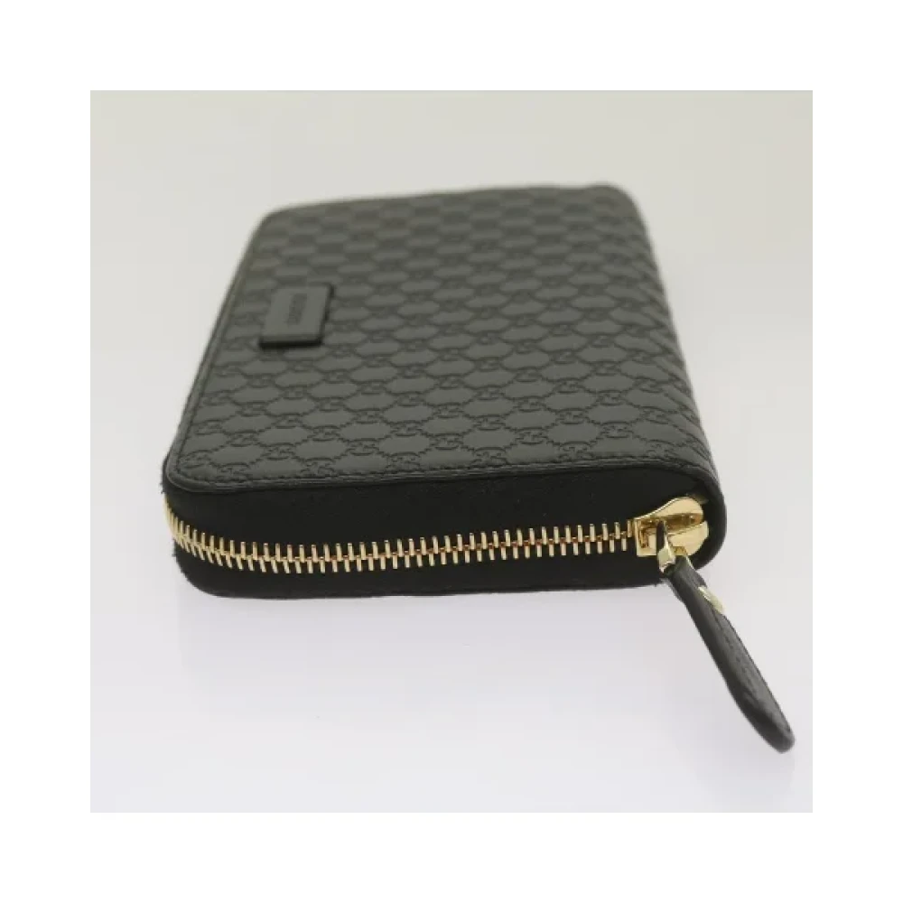 Gucci Vintage Pre-owned Canvas wallets Black Dames