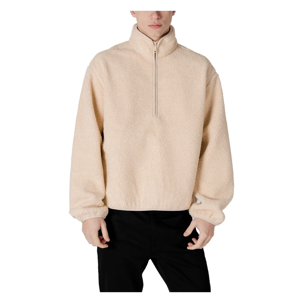 Calvin Klein Jeans Men's Beige Zip-Up Sweatshirt For - Zip-Throughs - Xl - Sweatshirts & Hoodies