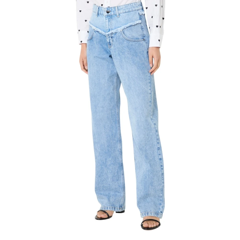 Co'Couture Hoge Taille Jeans Casual Stijl Blue Dames