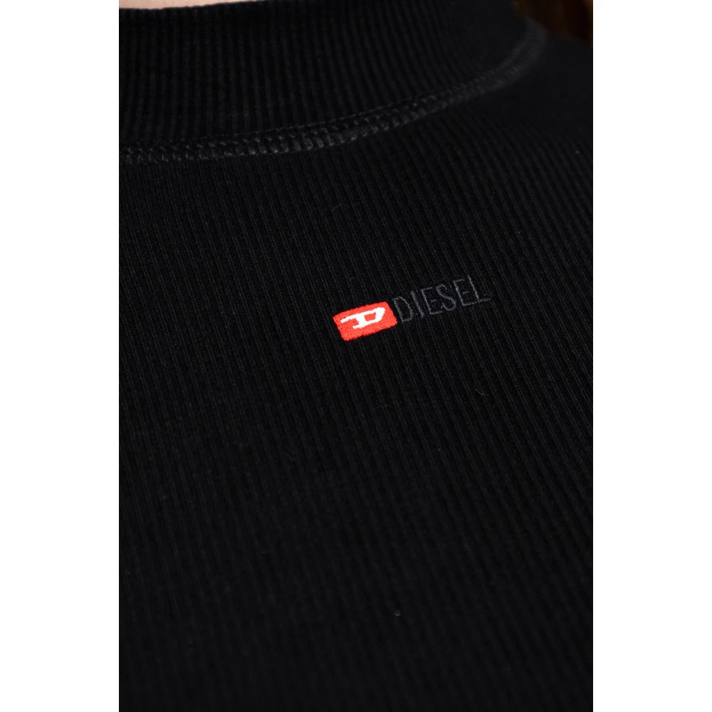 Diesel Top `T-Mokky-Sl-Microdiv` Black Dames