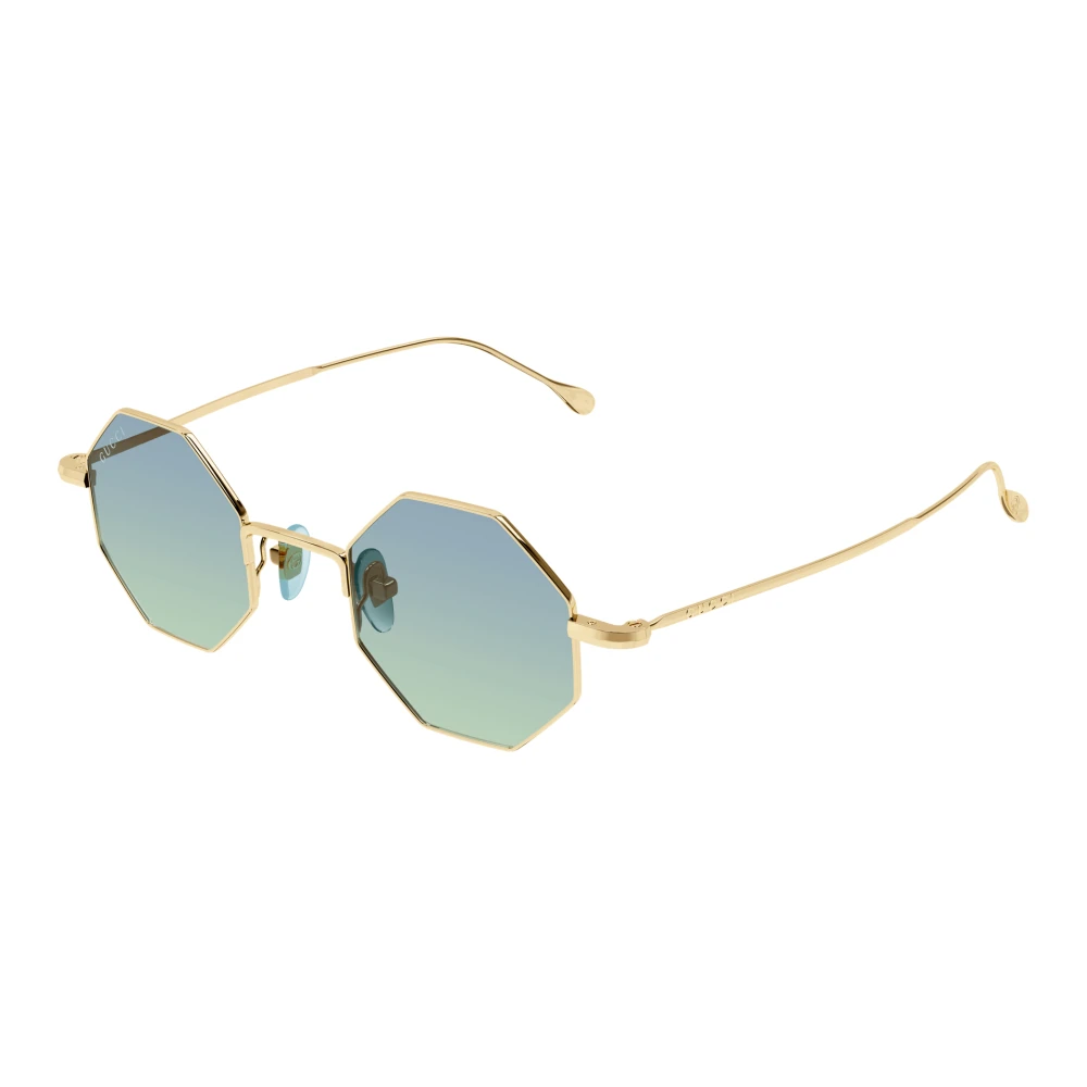 Gucci Yellow Sunglasses, Unisex, 41 Mm, Geometric Sunglasses
