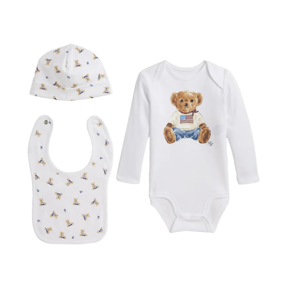 Polo Ralph Lauren Boys White Knit Dress Gift Box Set