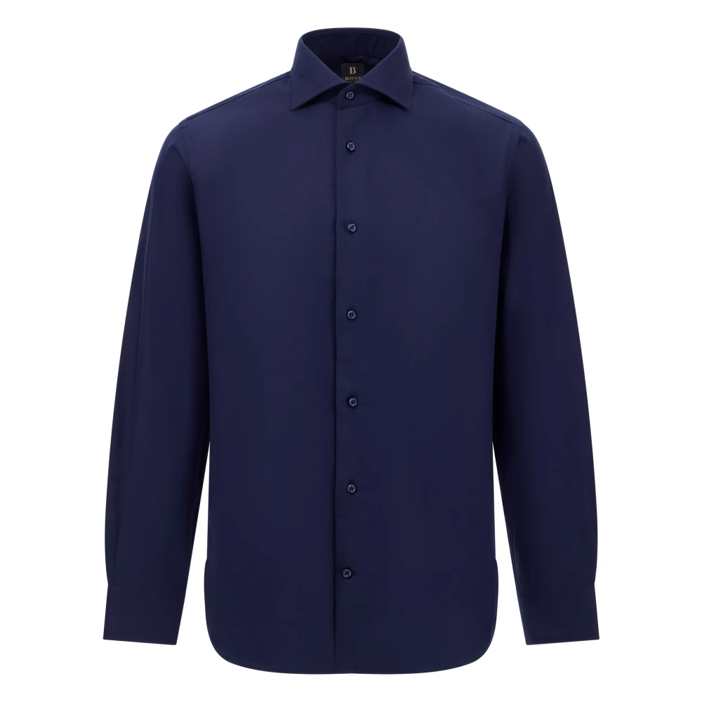 Boggi Milano Herren Blau Shirts, Mgröße: