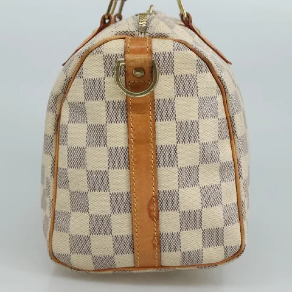 Louis Vuitton Vintage Pre-owned Canvas handbags White Dames