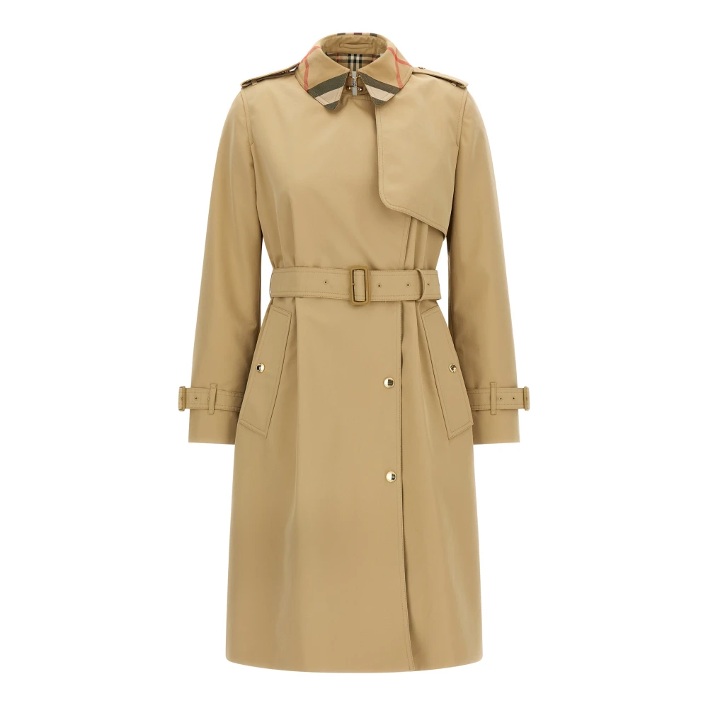 Burberry Women's Beige Trench Coats, Xs, Sandridge Trench Coat
