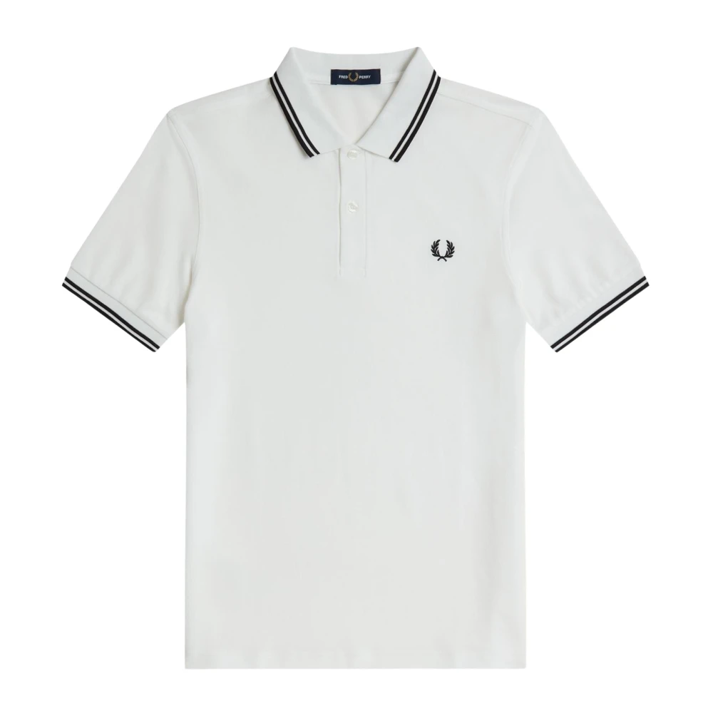 Fred Perry White Twin Tipped Polo Shirt - Large - Image 6