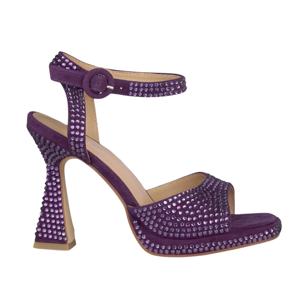 Alma en Pena Sprankelende hakken sandalen Purple Dames