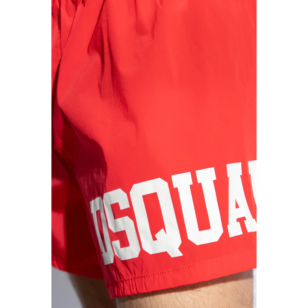 Dsquared2 Zwembroek met logo Red Heren