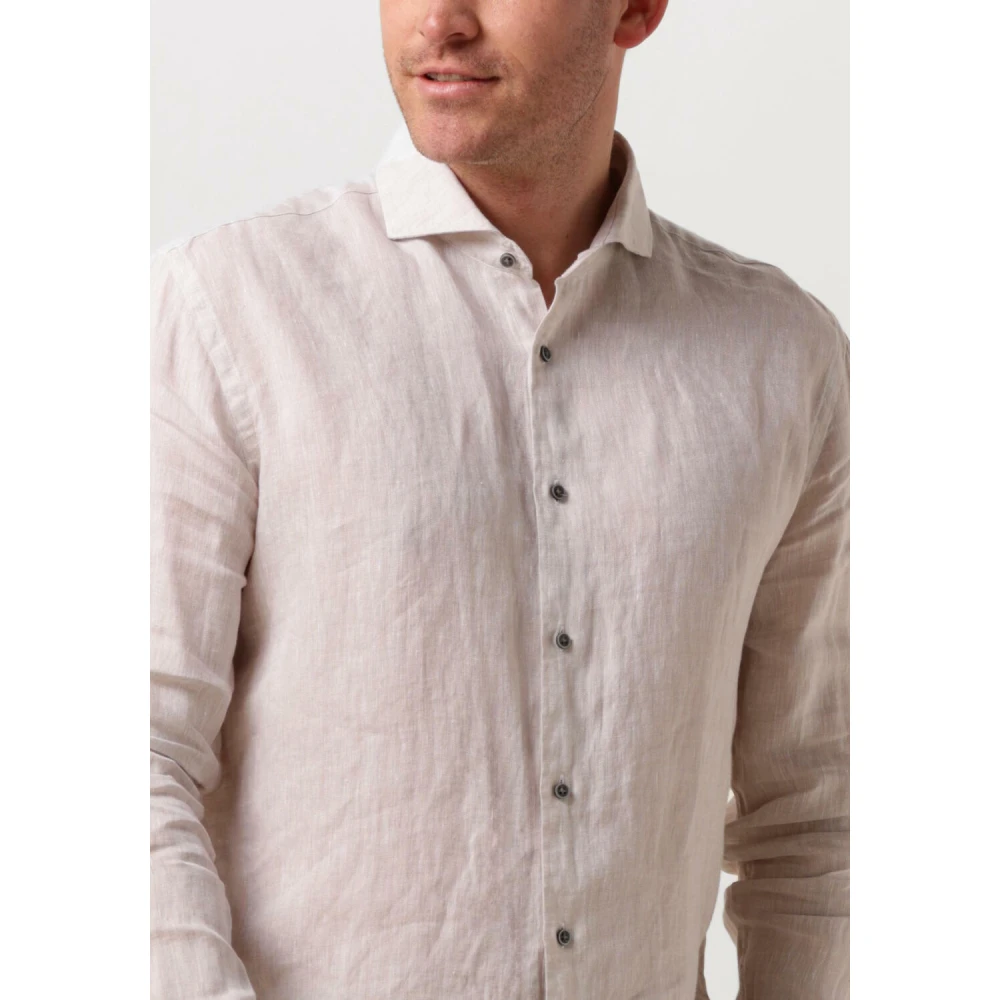 Gentiluomo Casual Zand Overhemd Beige Heren