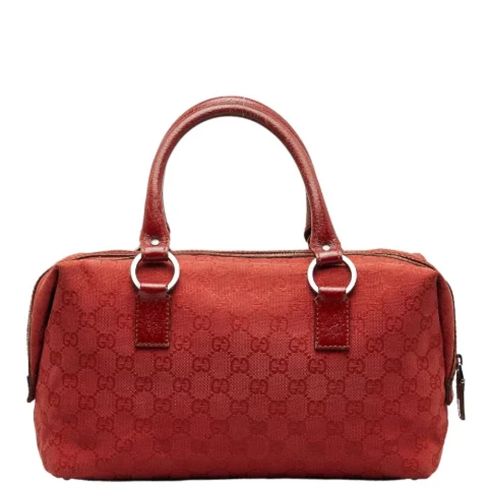Gucci Vintage Pre-owned Canvas handbags Red Dames