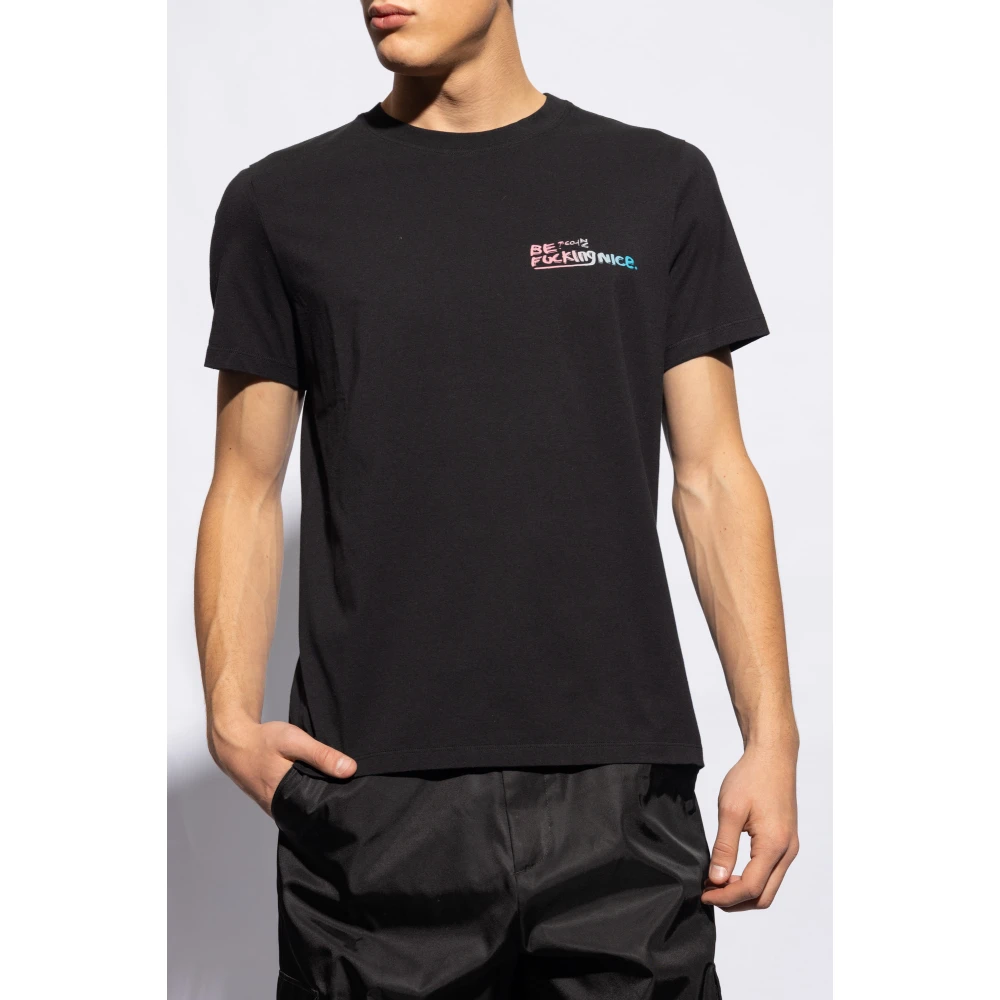 Zadig & Voltaire Bedrukt T-shirt Black Heren