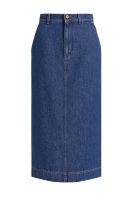 Denim midikjol