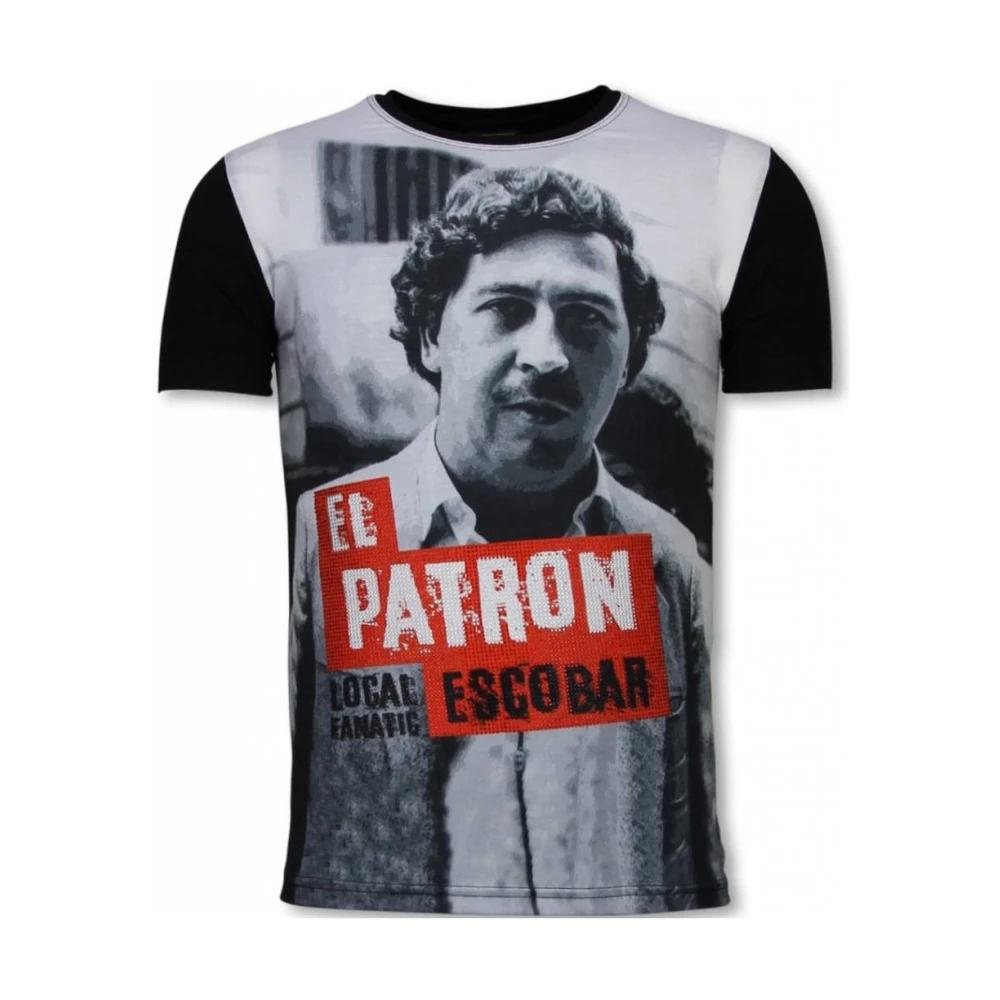 El Patron Escobar Rhinestone - Herre t-skjorte - 11-6255Z