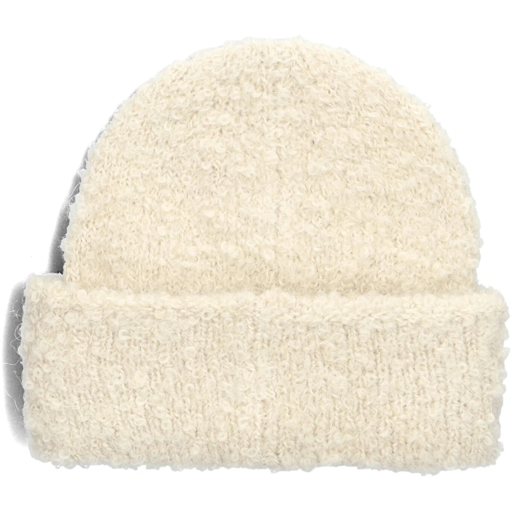 moss copenhagen Beige Beanie voor Stijlvolle Warmte Beige Dames
