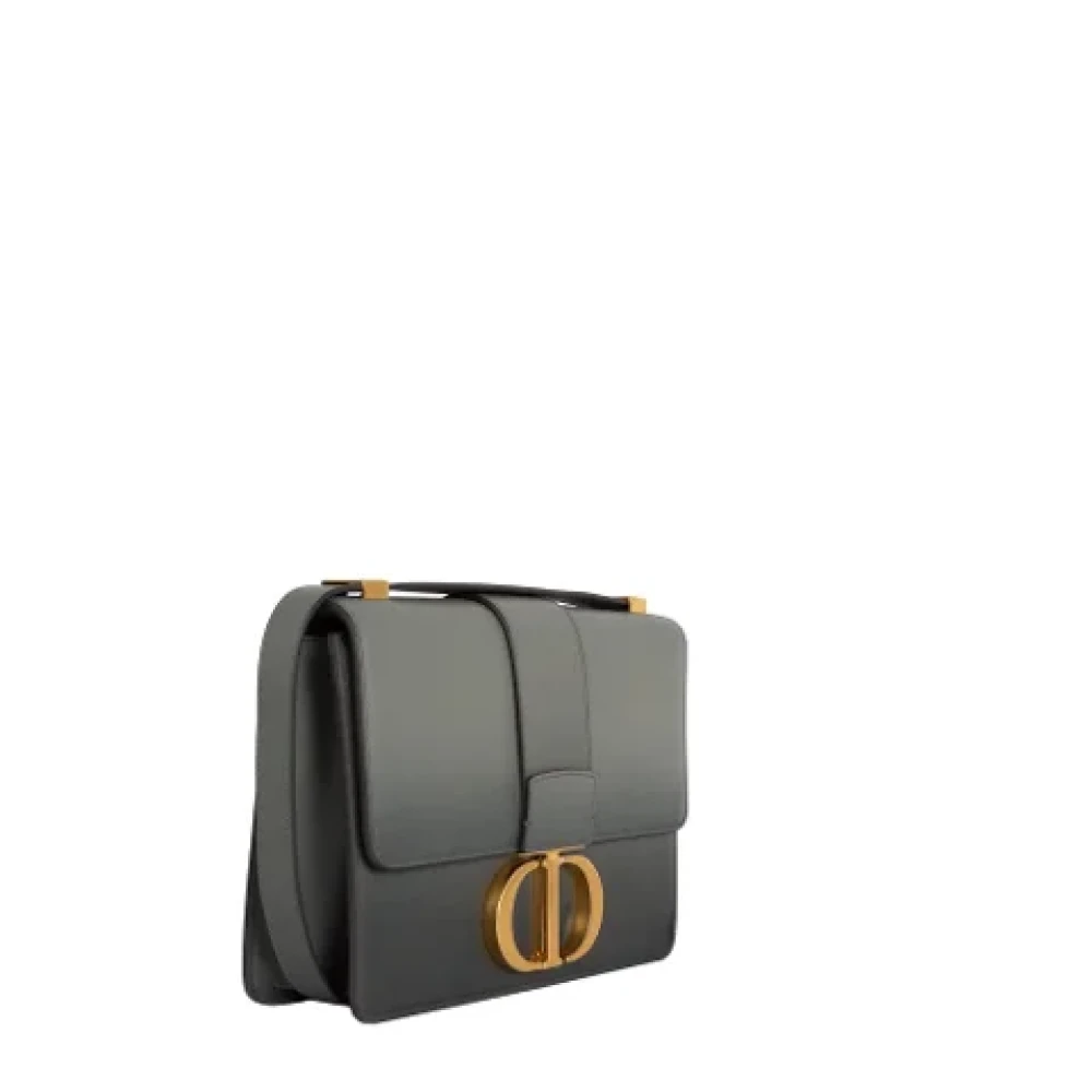 Dior Vintage Pre-owned Leather dior-bags Gray Dames
