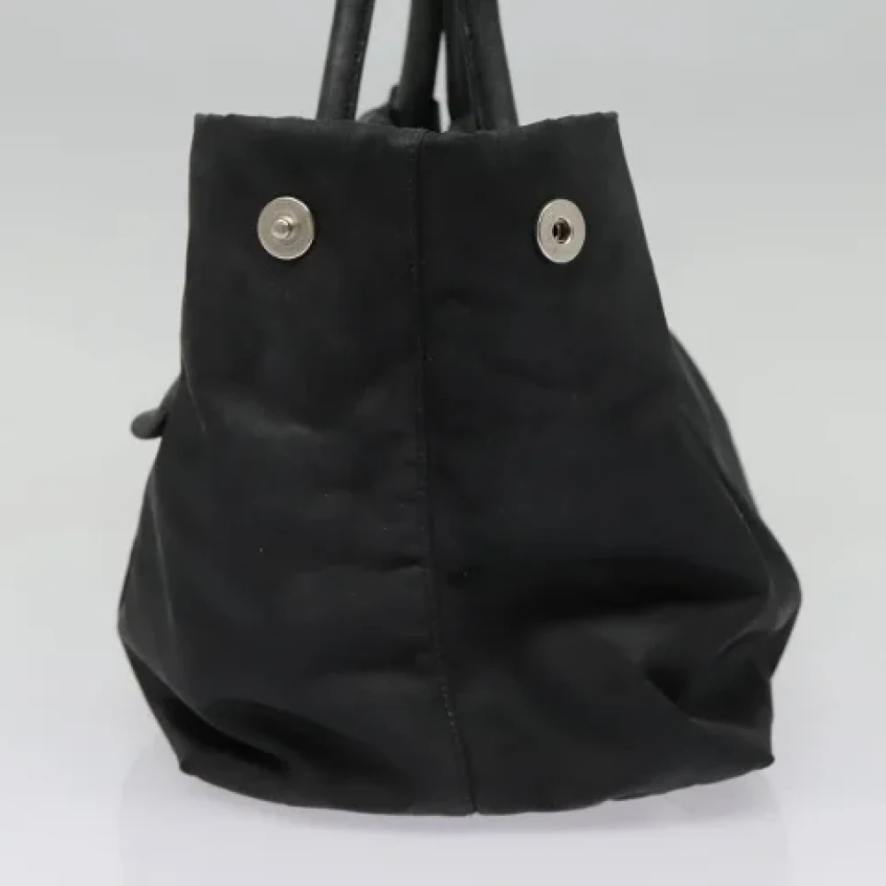 Prada Vintage Pre-owned Nylon handbags Black Dames
