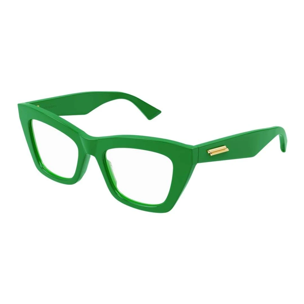 Bottega Veneta Stijlvolle ovale zonnebril Green Unisex