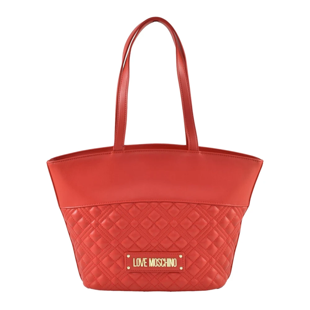 Love Moschino Stijlvolle PU-tas Red Dames