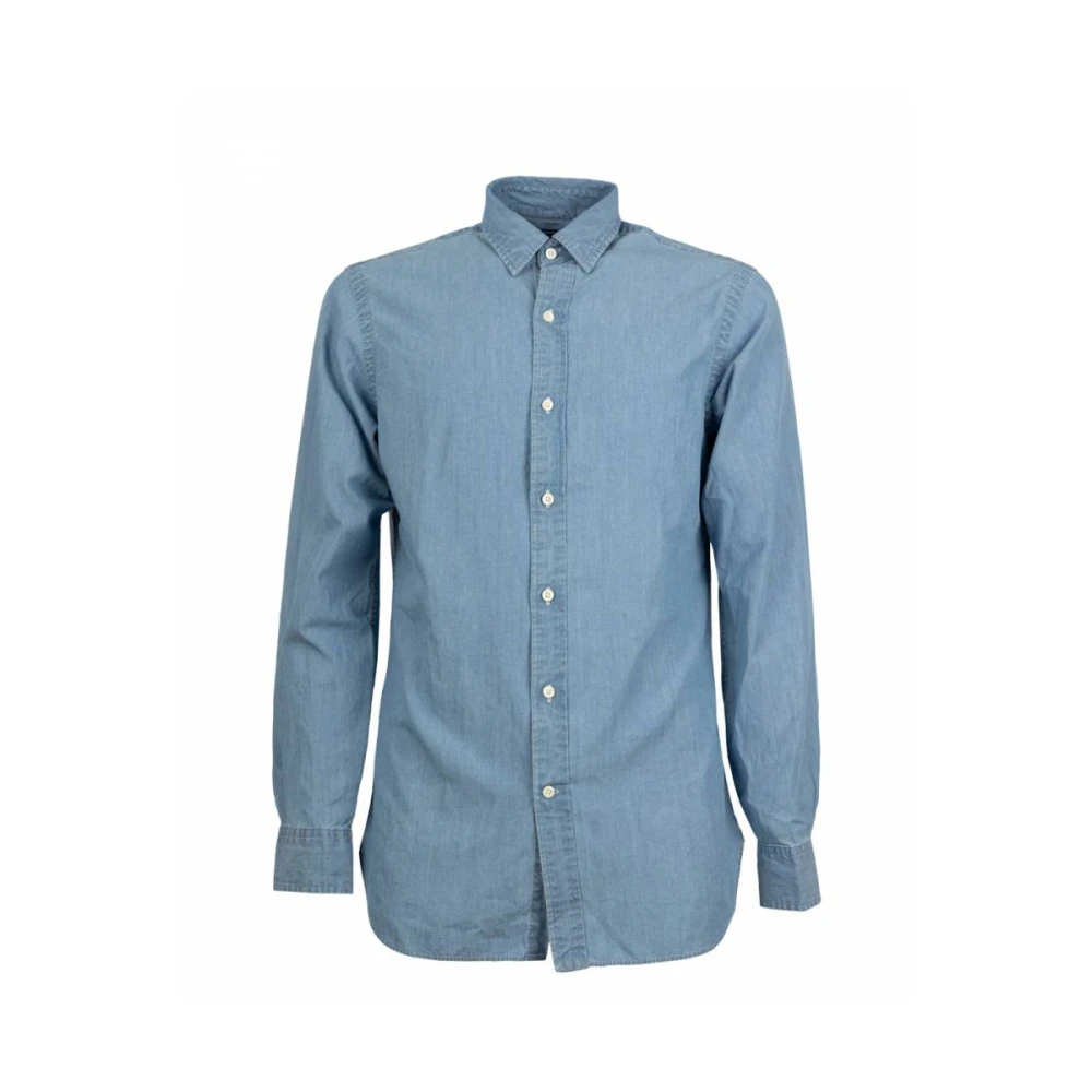 Polo Ralph Lauren Klassiek overhemd met lange mouwen Blue Heren