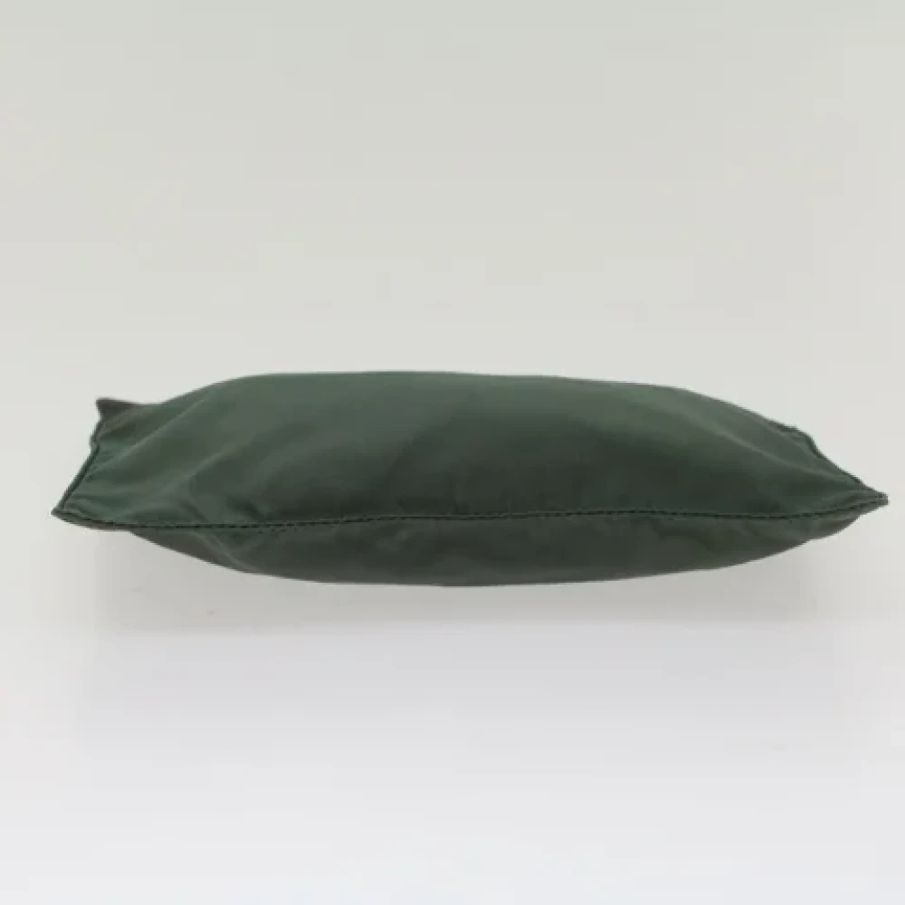 Prada Vintage Pre-owned Fabric clutches Green Dames