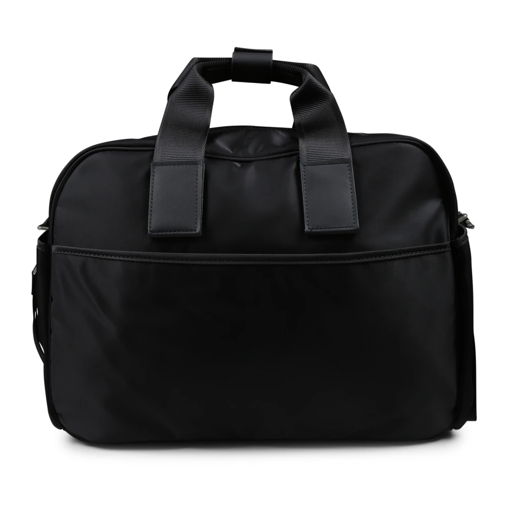 Givenchy Zwarte Verschoontas met Leren Details Black Unisex