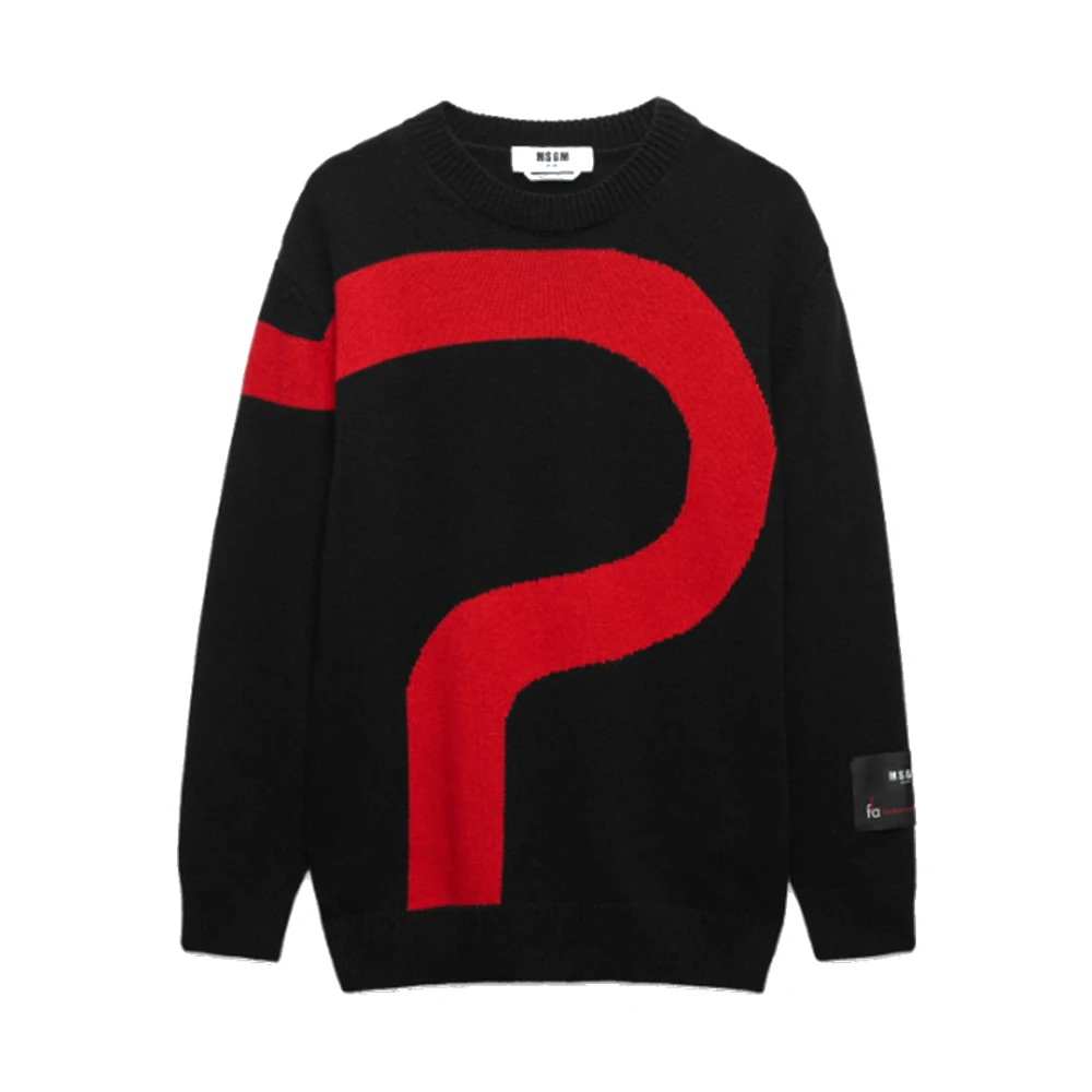 Msgm Wollen Trui Black Heren