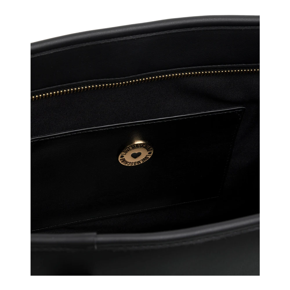 Love Moschino Stijlvolle Tote Bag met Rits Black Dames