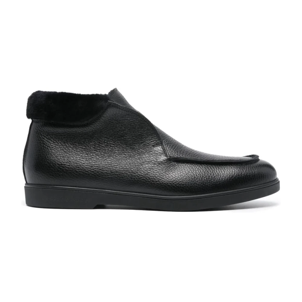 Casadei Men's Black Ankle Boots, 7 Uk, Cervo Leather Boots