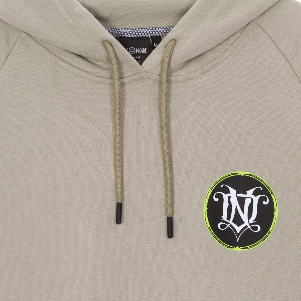 Dolly Noire Monogram Lichtgewicht Hoodie Beige Heren