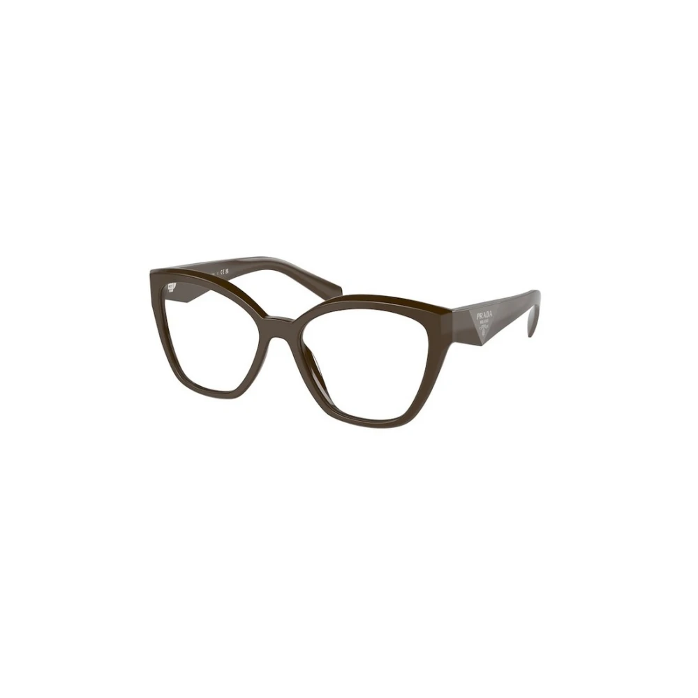 Prada Groene Montuur Zonnebril Brown Dames