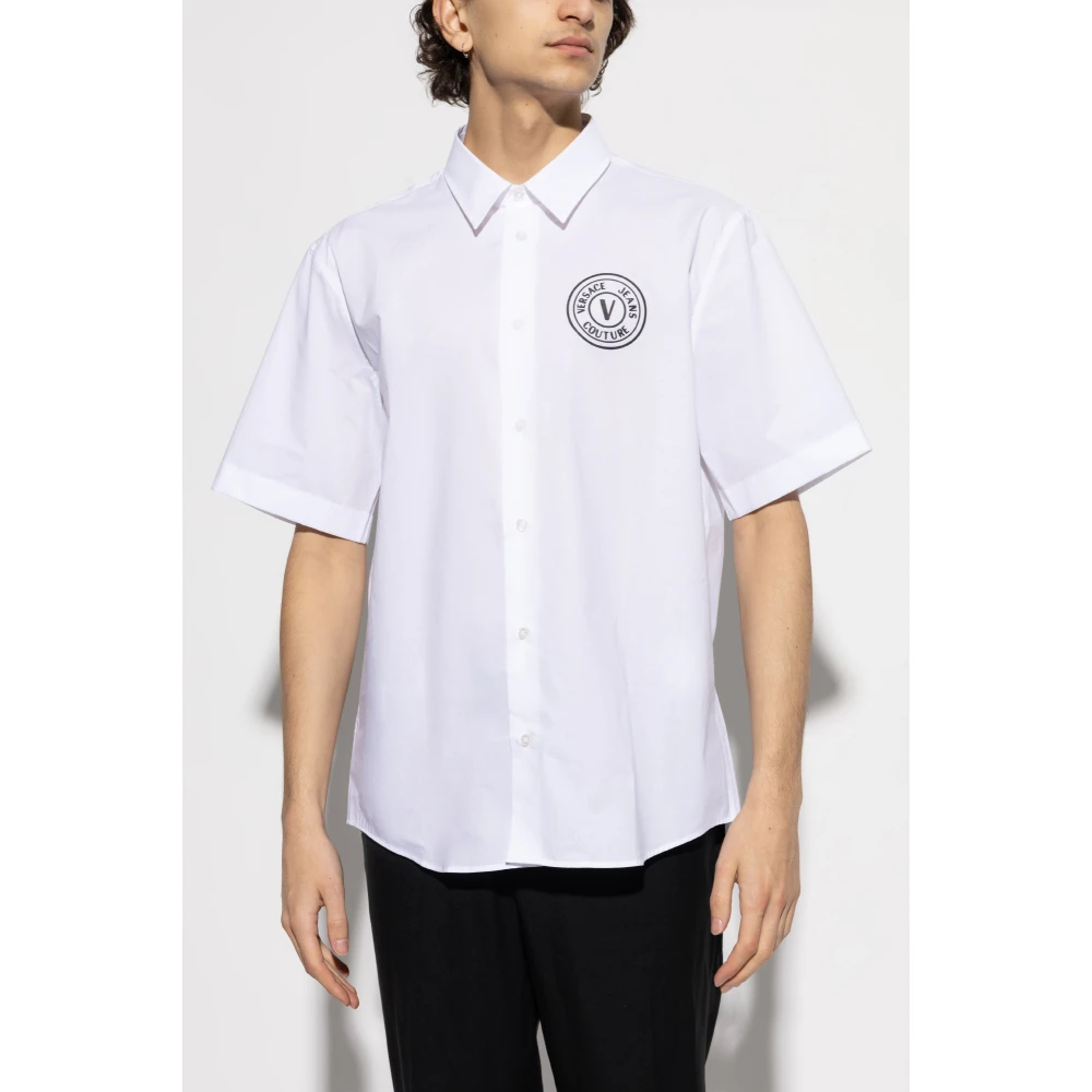 Versace Jeans Couture Shirt met logo White Heren