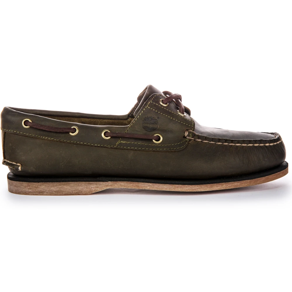 Timberland Green Olive Boat Shoes - Male - Boat Shoes - 8 Uk - Shoes