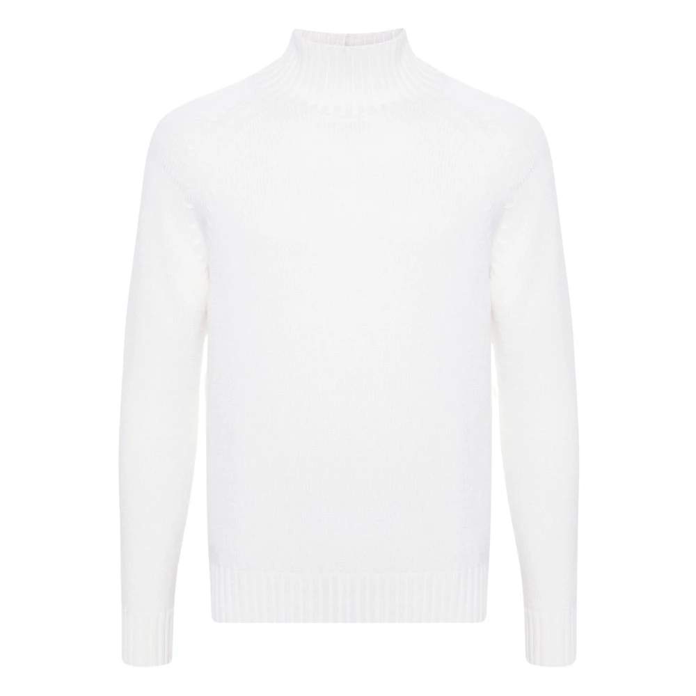 Eleventy Luxe Gebreide Trui Wol Ontwerp White Heren