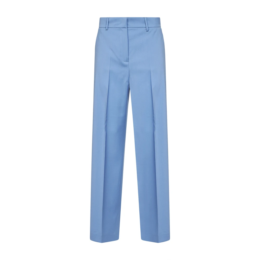 Weekend Max Mara Women's Blue Visivo Palazzo Trousers - Straight Trousers - Xs - Trousers