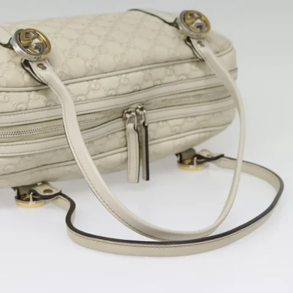 Gucci Vintage Pre-owned Leather handbags White Dames
