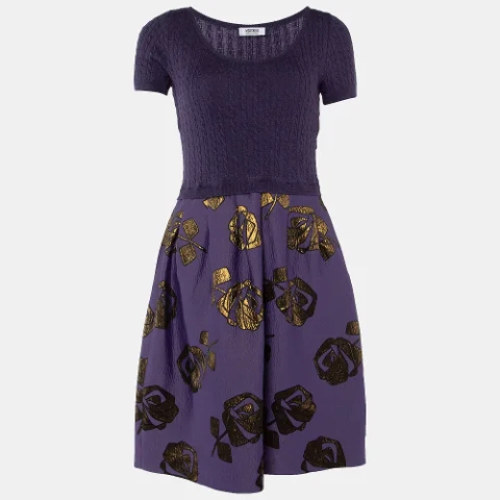Moschino Pre-Owned Pre-owned Knit dresses Purple Dames