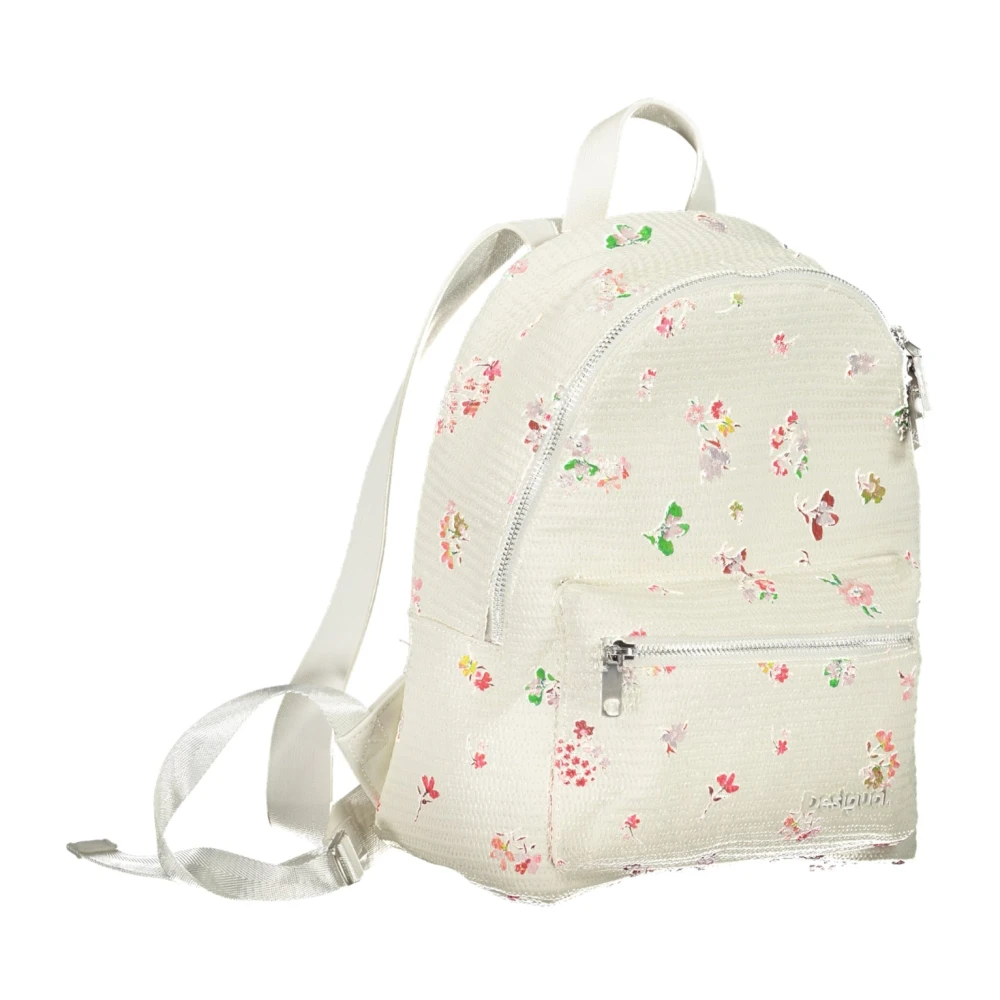 Desigual Witte Rugzak met Contrastdetails White Dames