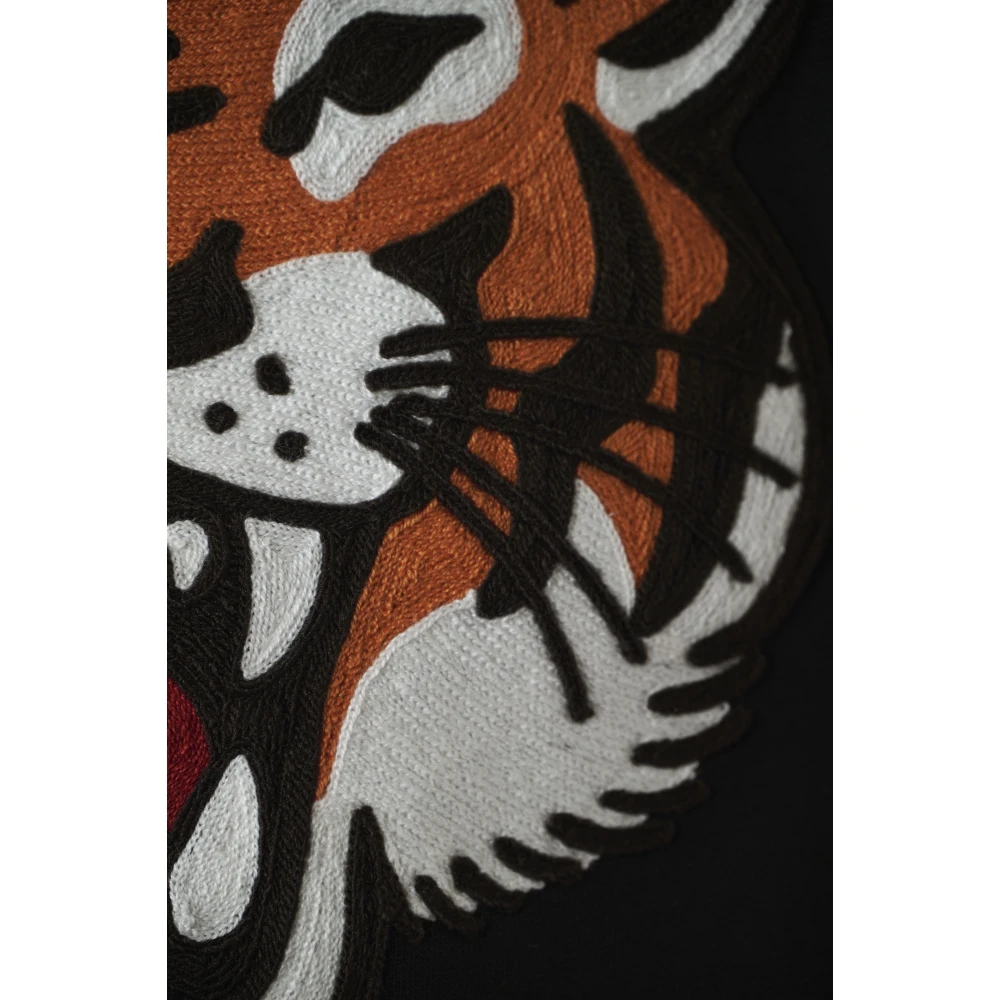 Kenzo Lucky Tiger Emb Oversize Sweater Black Heren