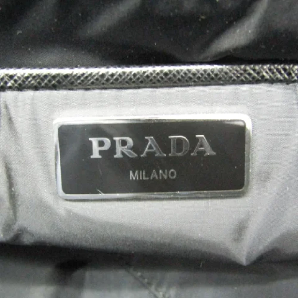 Prada Vintage Pre-owned Leather shoulder-bags Black Dames