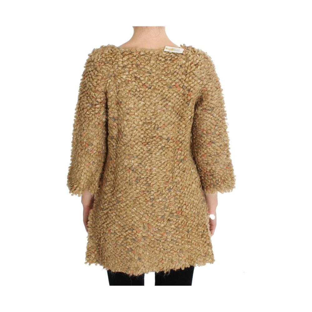 Pink Memories Luxe Beige Sweatercoat Cape Beige Dames