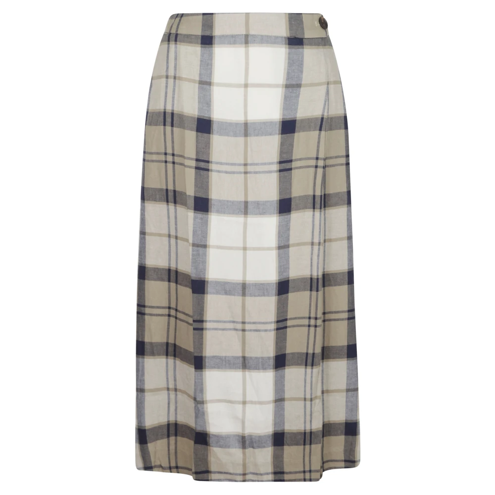 Barbour Women's Multicolor Midi Skirts, L, Ballina Midi Skirt