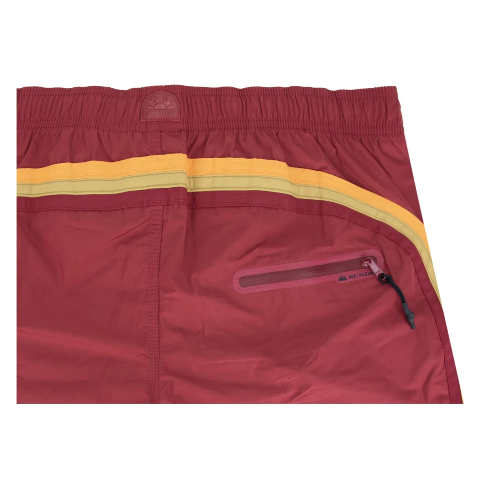 Sundek Heren Lace-Up Zwemshorts Purple Heren