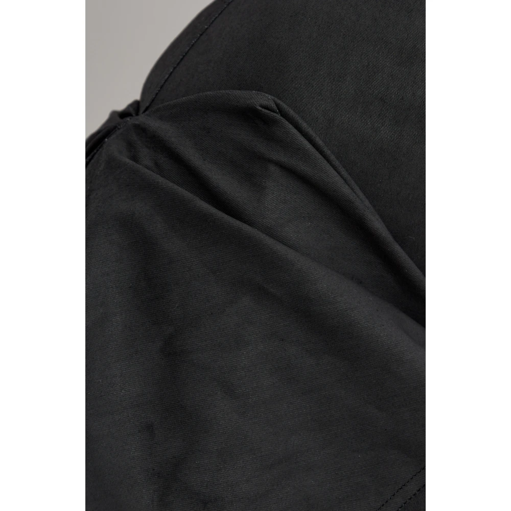 Rick Owens Gedrapeerde Rok Black Dames