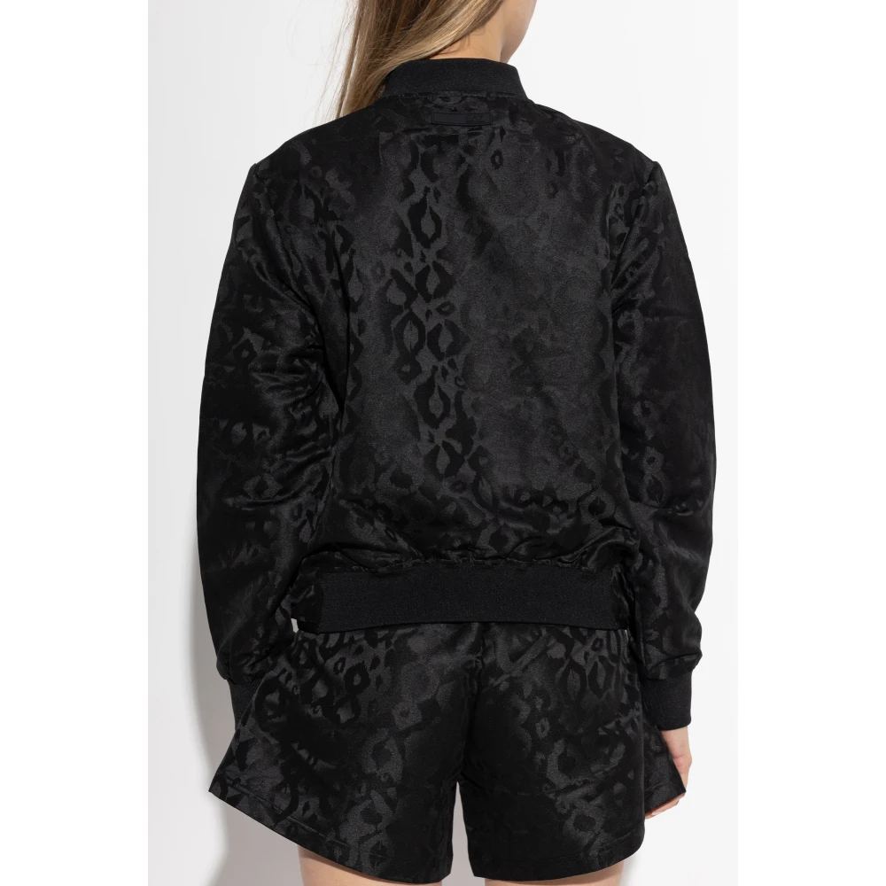 Emporio Armani EA7 Jas met dierenmotief Black Dames
