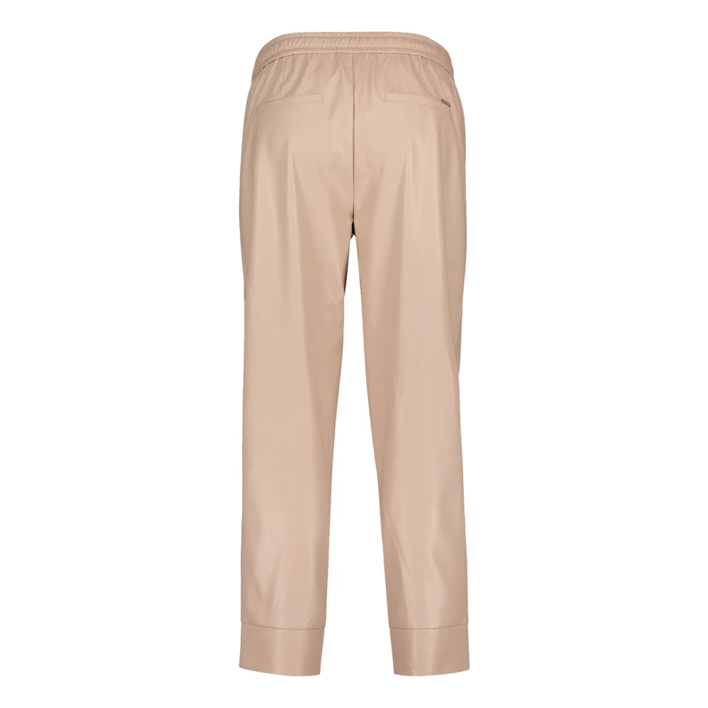 Betty & Co Broek met strikceintuur Beige Dames